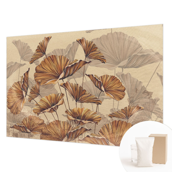 Modern wall mural for bedroom with an autumn elegance design