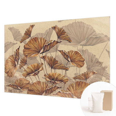 Modern wall mural for bedroom with an autumn elegance design