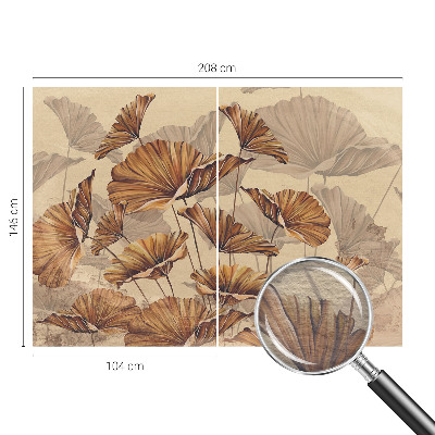 Modern wall mural for bedroom with an autumn elegance design