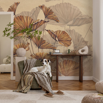 Modern wall mural for bedroom with an autumn elegance design