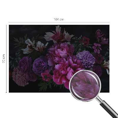 Modern wall mural for living room with a floral elegance design