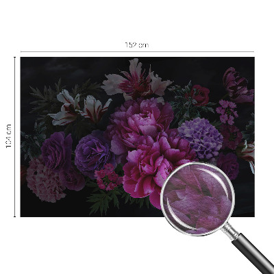 Modern wall mural for living room Floral elegance
