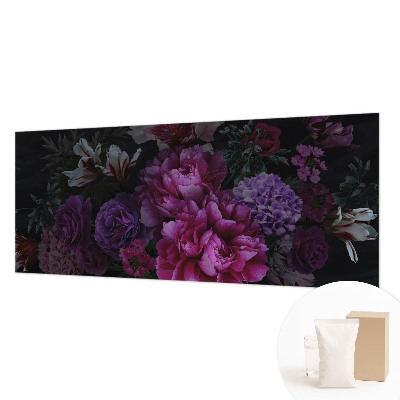 Modern wall mural for living room with a floral elegance design