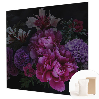 Modern wall mural for living room Floral elegance