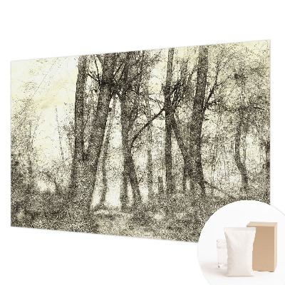 Premium wall mural for bedroom with the Forest Melancholy design