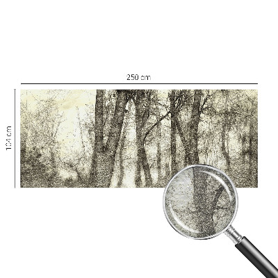 Premium wall mural for bedroom with the Forest Melancholy design
