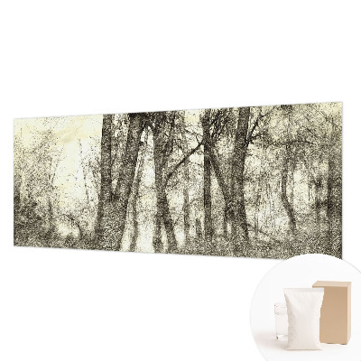 Premium wall mural for bedroom with the Forest Melancholy design