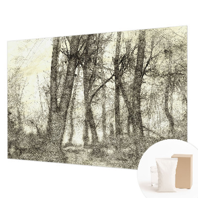 Premium wall mural for bedroom with the Forest Melancholy design