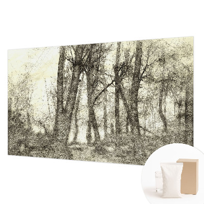 Premium wall mural for bedroom with the Forest Melancholy design