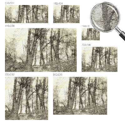 Premium wall mural for bedroom with the Forest Melancholy design