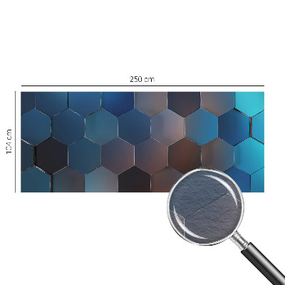 High quality wall mural wallpaper Blue hexagons