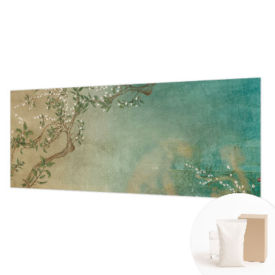 Wallpaper mural with a floral harmony design