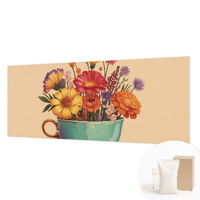 Photo wall mural with a colorful bouquet