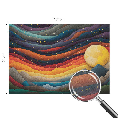 Modern wall mural Colorful mountains