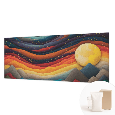 Modern wall mural Colorful mountains