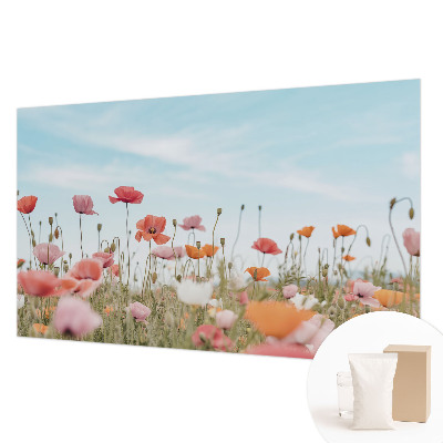Wall mural for living room Poppy flowers