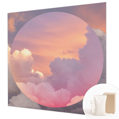 Wallpaper mural for living room Ethereal clouds