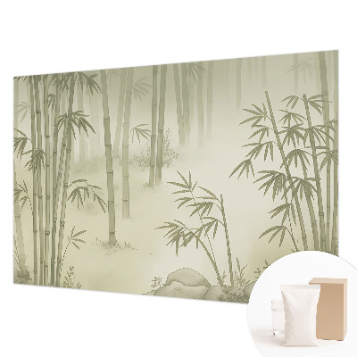 Bedroom wall mural wallpaper featuring a peaceful landscape
