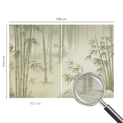 Bedroom wall mural wallpaper featuring a peaceful landscape