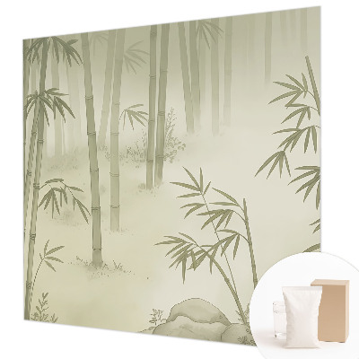 Bedroom wall mural wallpaper featuring a peaceful landscape