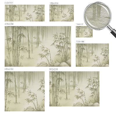 Bedroom wall mural wallpaper featuring a peaceful landscape
