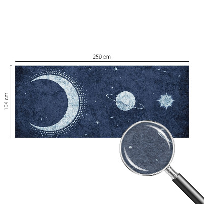 Large wall mural with a star motif