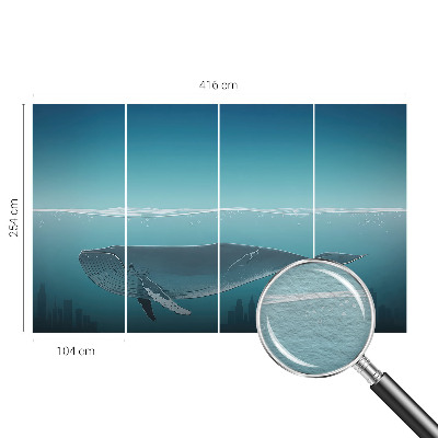 Large wallpaper mural featuring the Water Harmony design