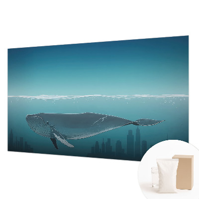 Large wallpaper mural featuring the Water Harmony design