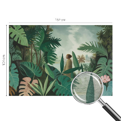 Large wall mural wallpaper with an exotic jungle motif
