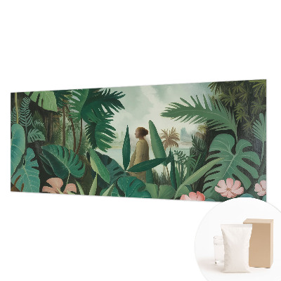 Large wall mural wallpaper with an exotic jungle motif
