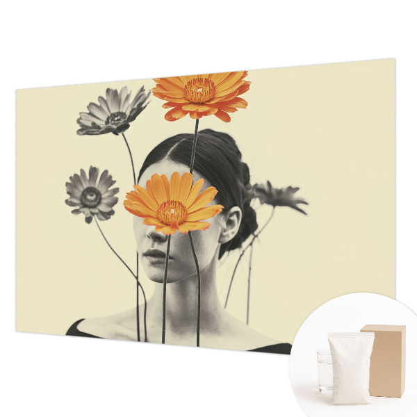 Modern wall mural for bedroom with a surrealist vision