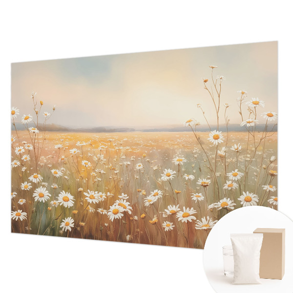 High quality photo wallpaper with a flower meadow motif