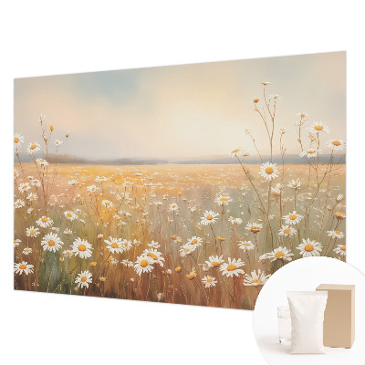 High quality photo wallpaper with a flower meadow motif