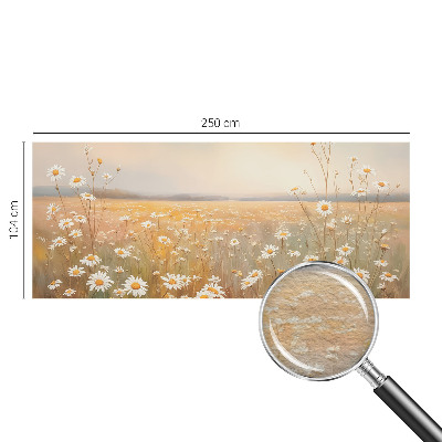 High quality photo wallpaper with a flower meadow motif