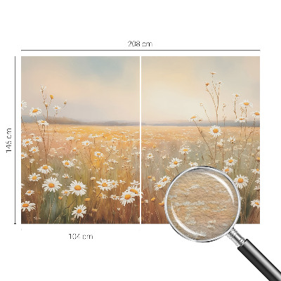 High quality photo wallpaper with a flower meadow motif
