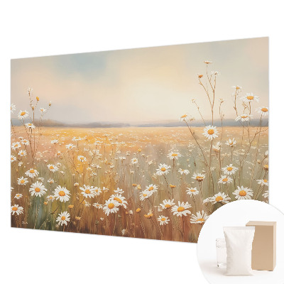 High quality photo wallpaper with a flower meadow motif
