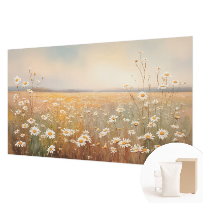 High quality photo wallpaper with a flower meadow motif