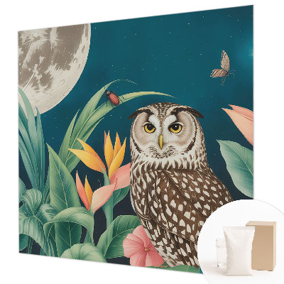 High quality wall mural wallpaper with the Moon Safari design