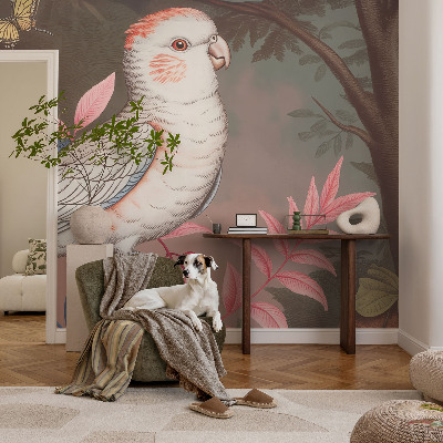 Premium wall mural for bedroom with a tropical nature motif