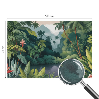 Premium photo wallpaper with an exotic scenery motif