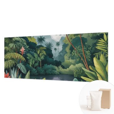 Premium photo wallpaper with an exotic scenery motif