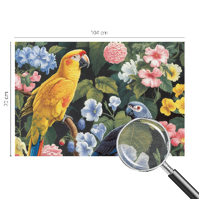 Non-woven wall mural Exotic birds