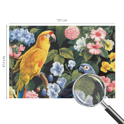 Non-woven wall mural Exotic birds