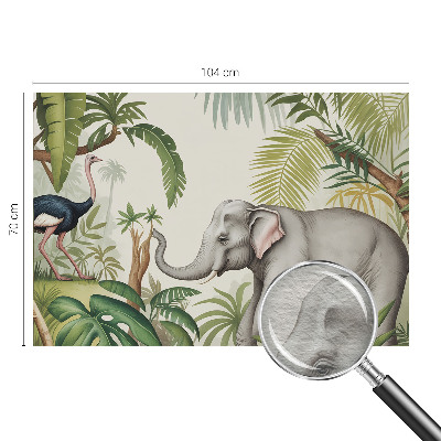 Decorative wall mural for living room featuring an exotic scene