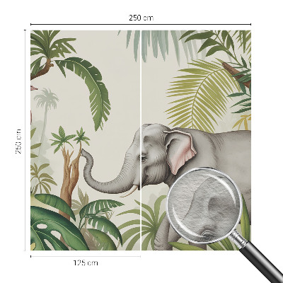 Decorative wall mural for living room featuring an exotic scene