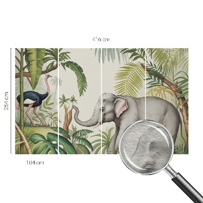 Decorative wall mural for living room Exotic scene