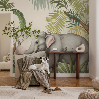 Decorative wall mural for living room Exotic scene