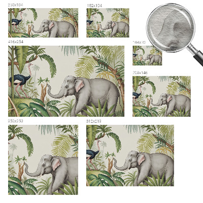Decorative wall mural for living room featuring an exotic scene