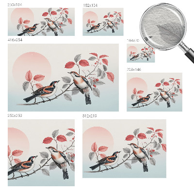 Non-woven photo wallpaper Sitting birds