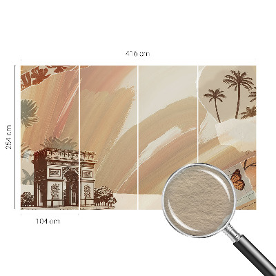 Photo wallpaper with an exotic travel motif
